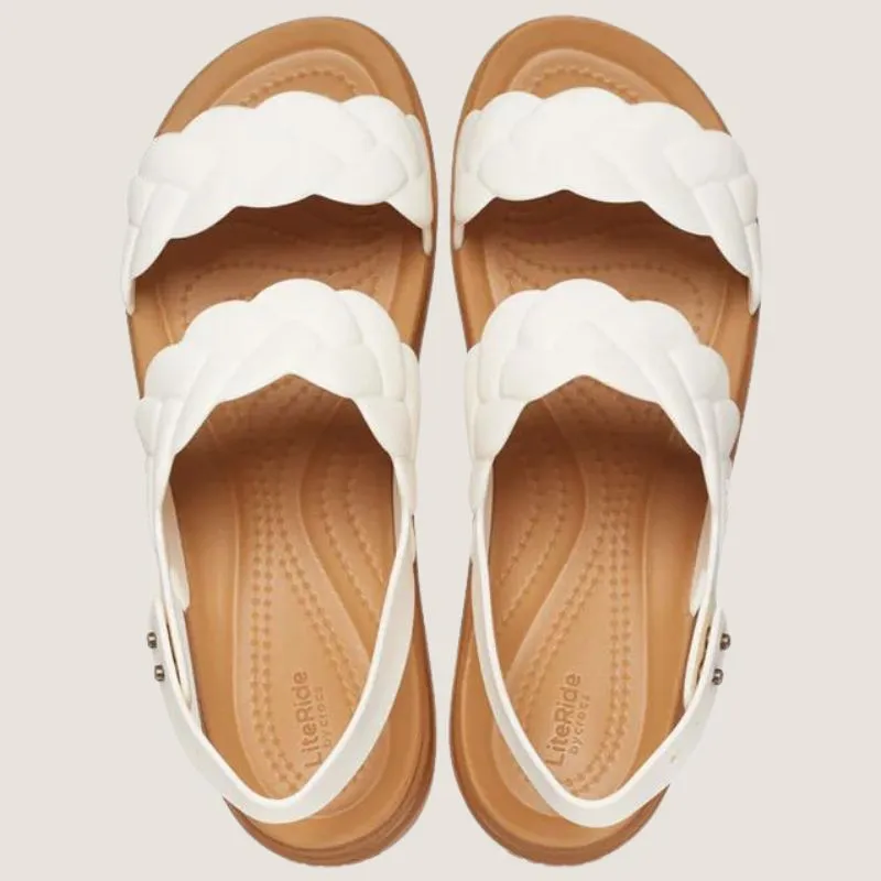 Crocs Brooklyn Woven Upper Low Wedge Schuhe_Crocs