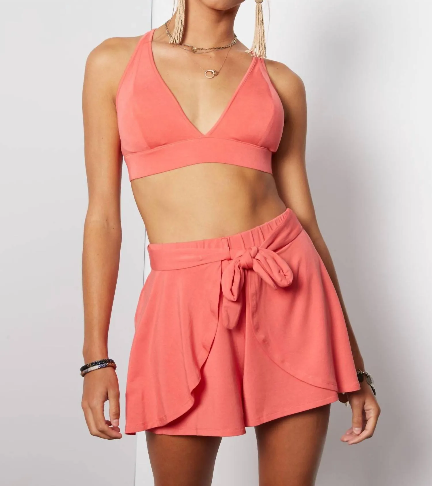 Dakota Bralette In Deep Sea Coral