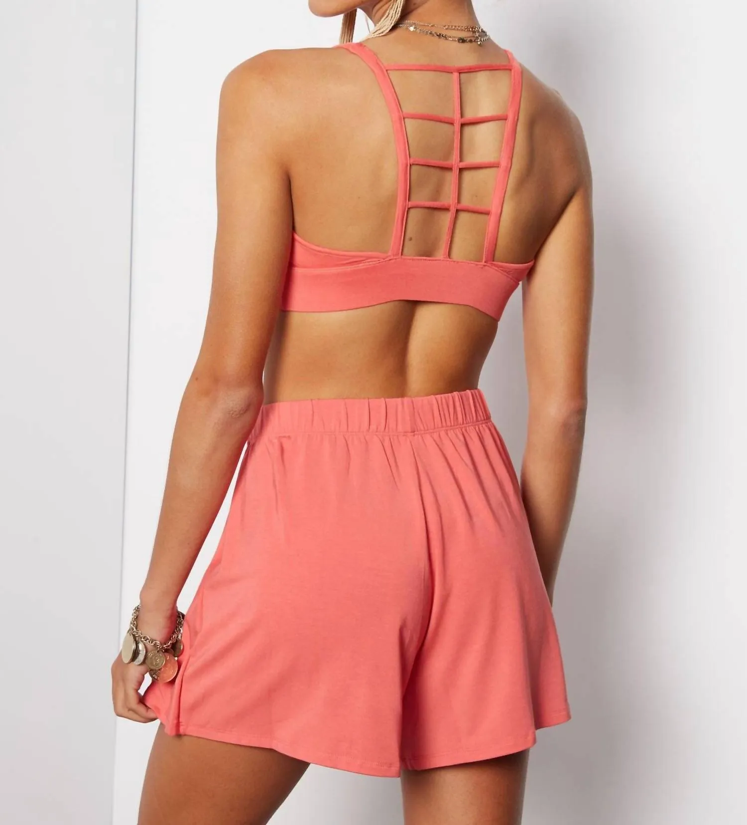 Dakota Bralette In Deep Sea Coral