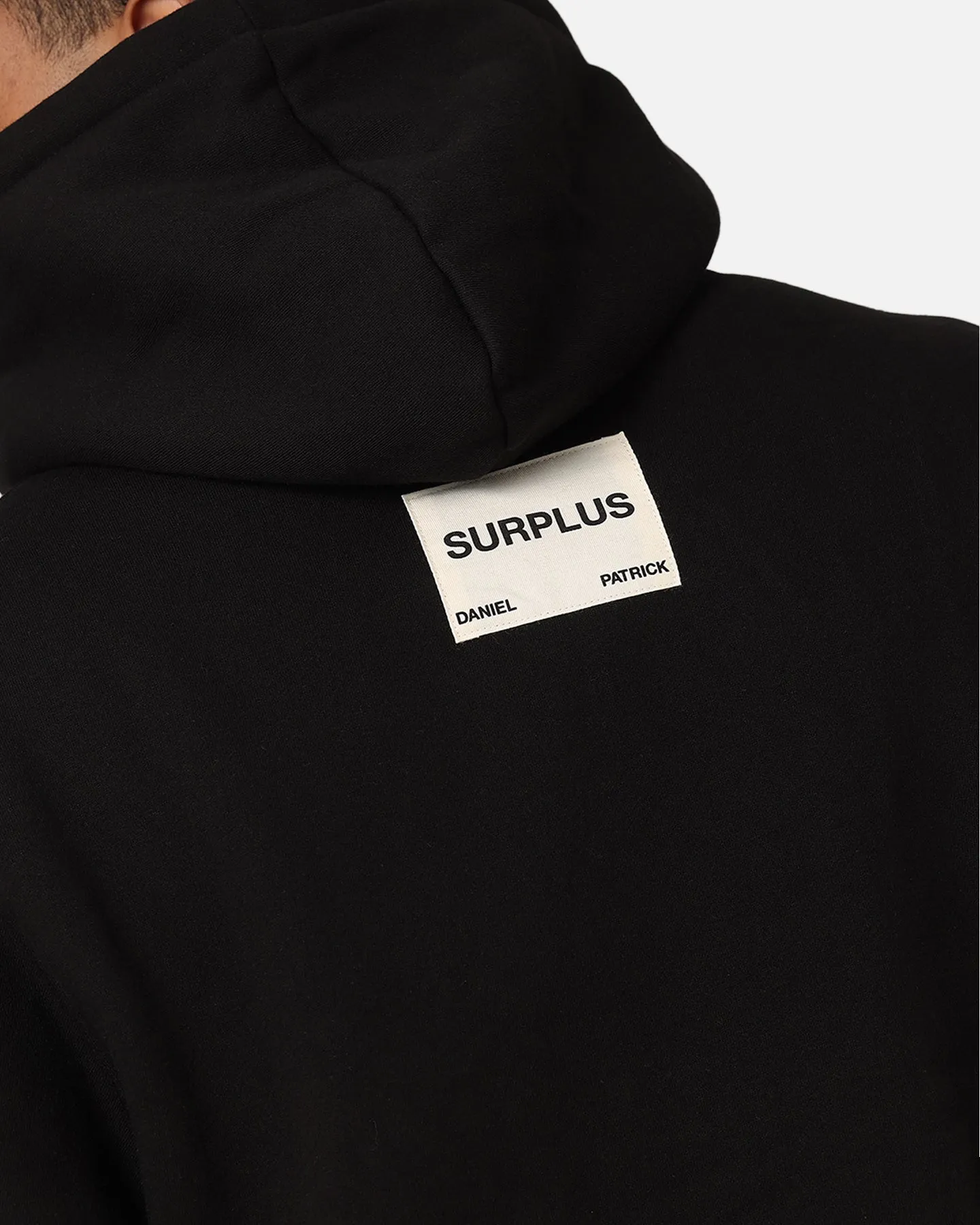 Daniel Patrick Surplus Logo Hoodie Schwarz