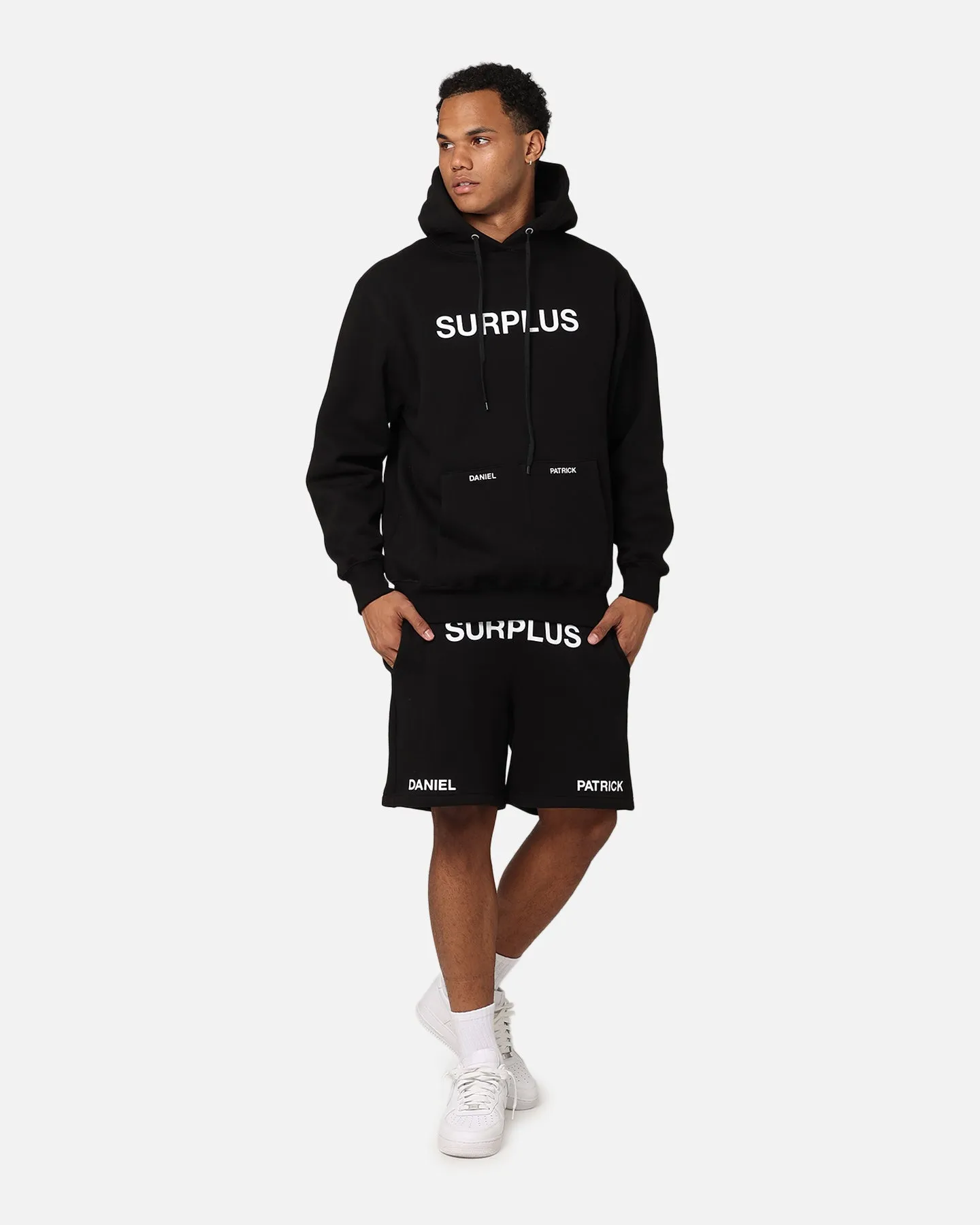Daniel Patrick Surplus Logo Hoodie Schwarz
