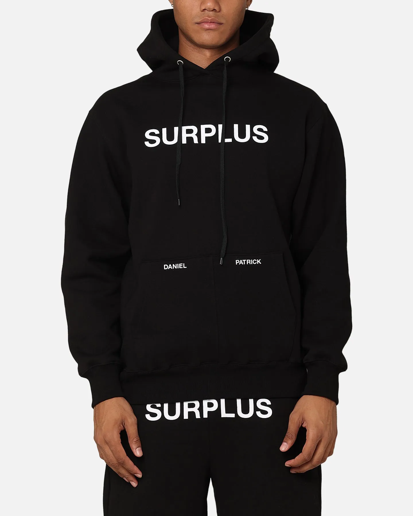 Daniel Patrick Surplus Logo Hoodie Schwarz
