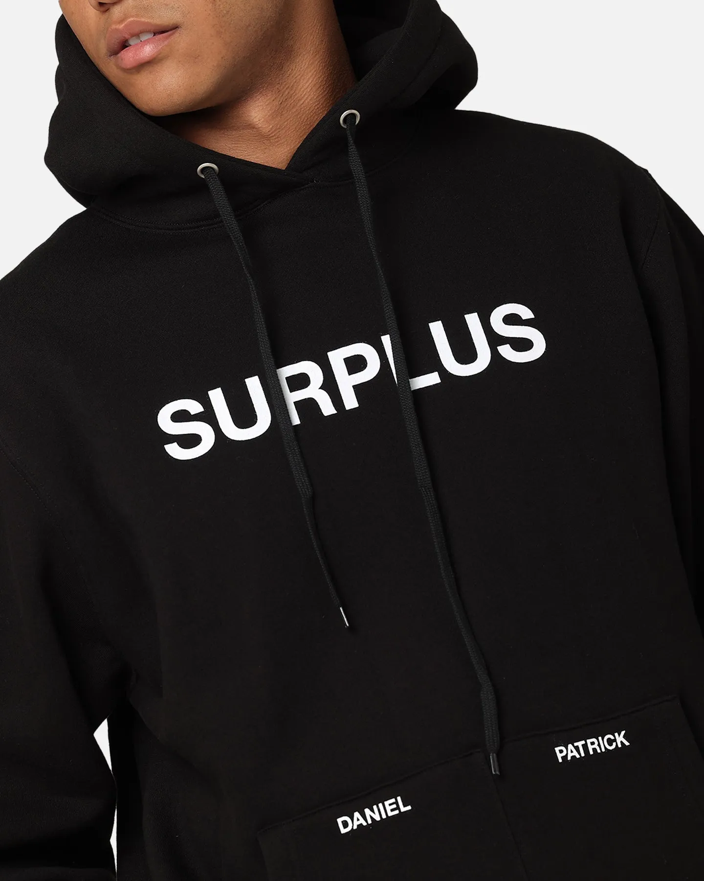 Daniel Patrick Surplus Logo Hoodie Schwarz