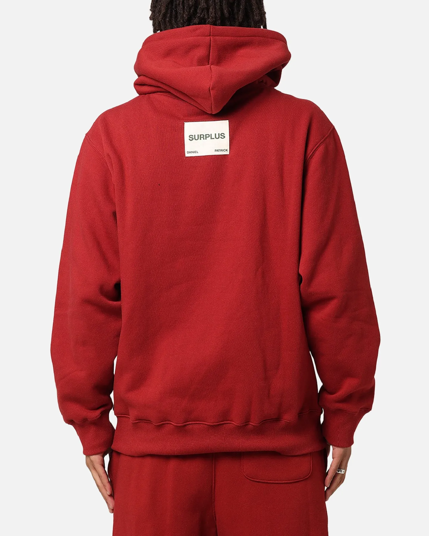 Daniel Patrick Surplus Logo Hoodie Kastanienbraun/Gelb