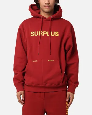 Daniel Patrick Surplus Logo Hoodie Kastanienbraun/Gelb