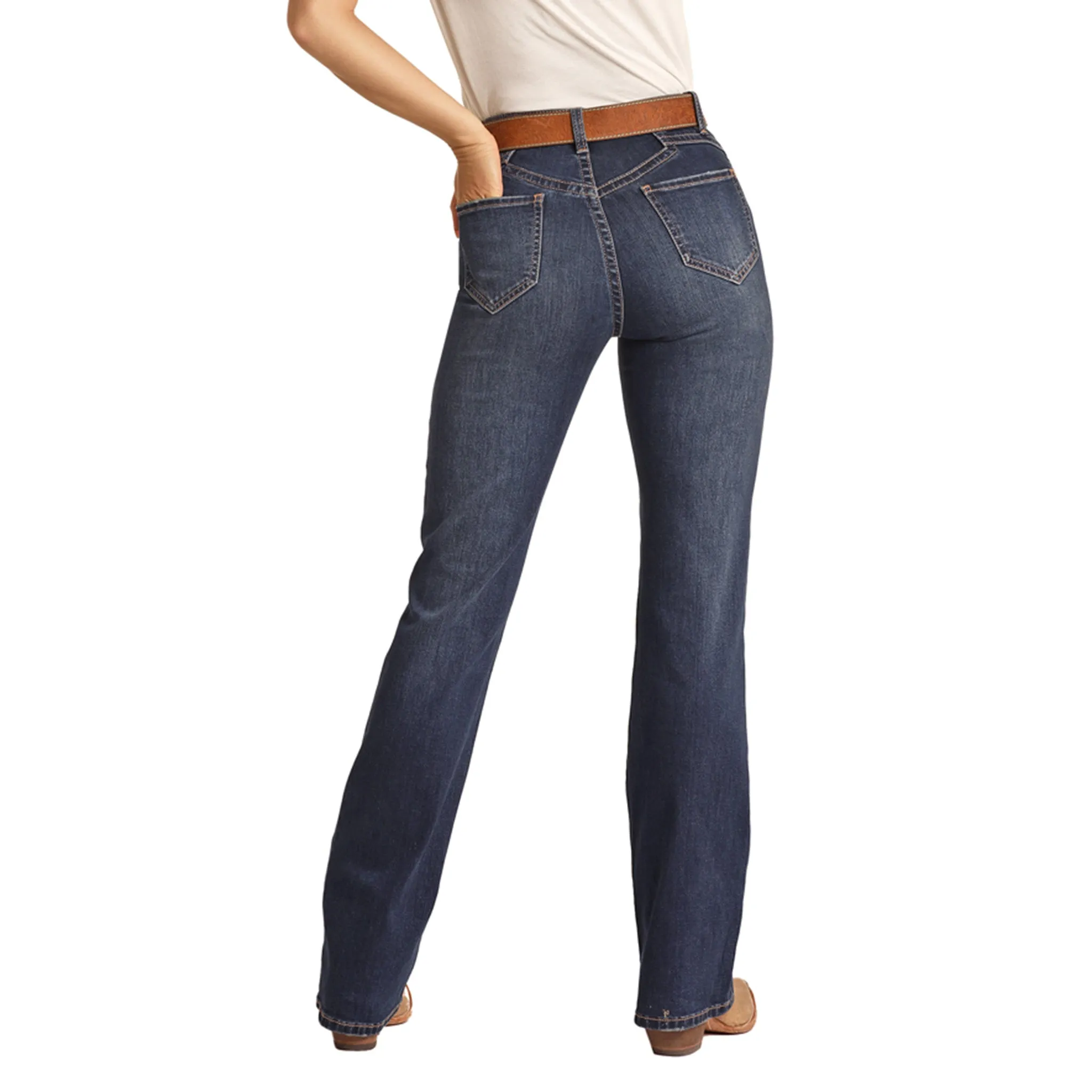 Dunkle Vintage High-Waist Jeans
