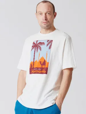 Desert Tours Bio-Baumwoll-T-Shirt | Off-White