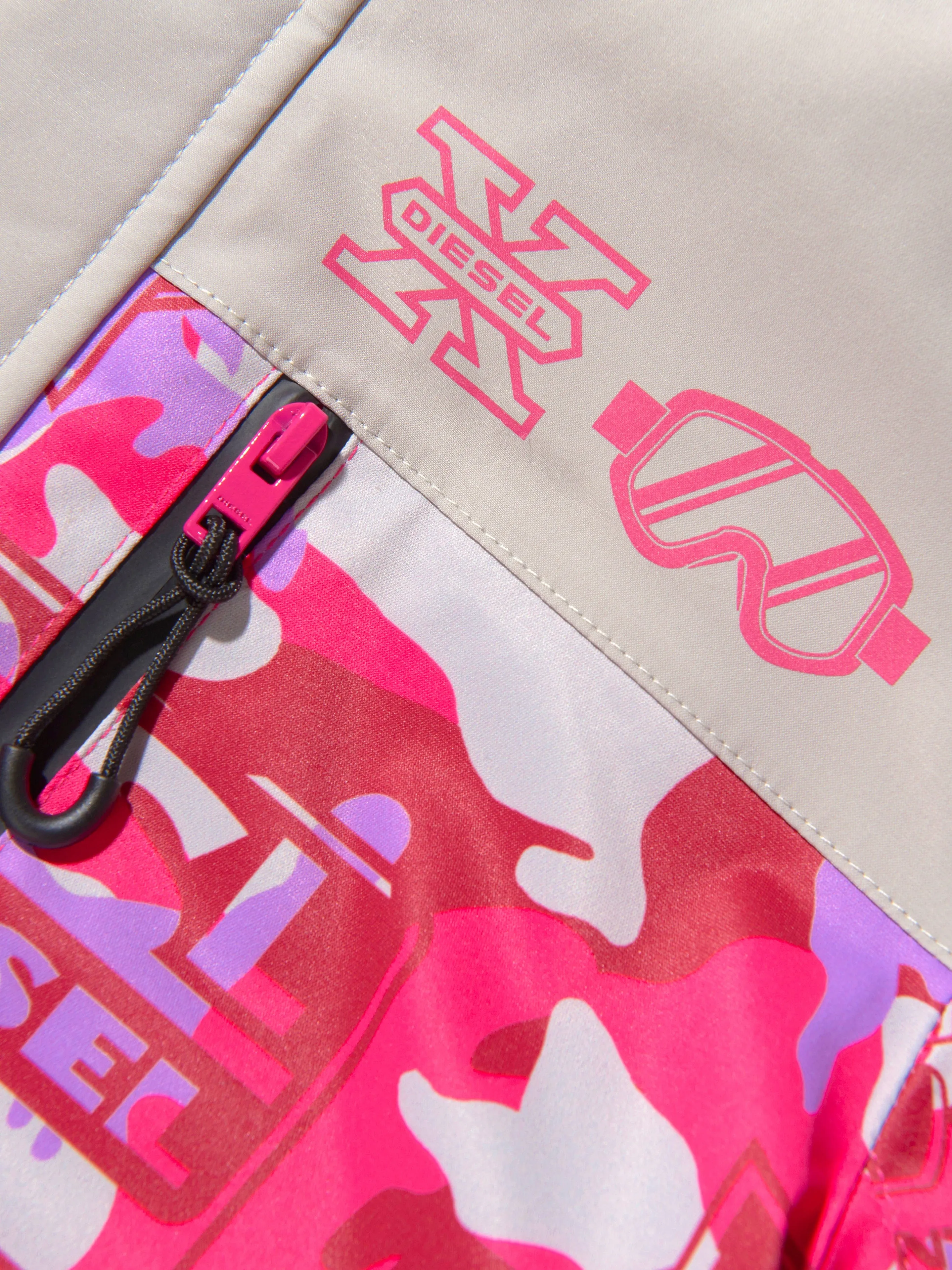 Diesel Girls Racing Print Skijacke