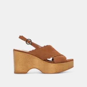 DILION KEILABSÄTZE DUNKELBRAUN NUBUCK