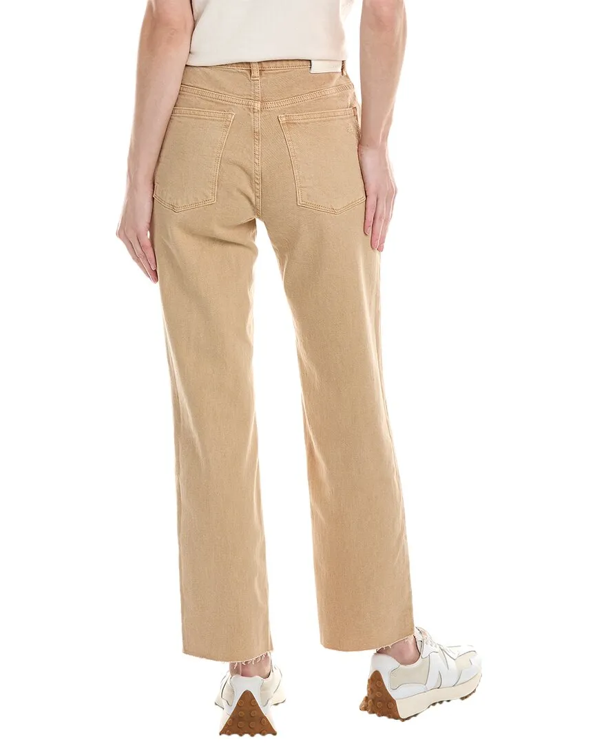DL1961 Patti Gerade Hohe Taille Sand Vintage Knöcheljeans
