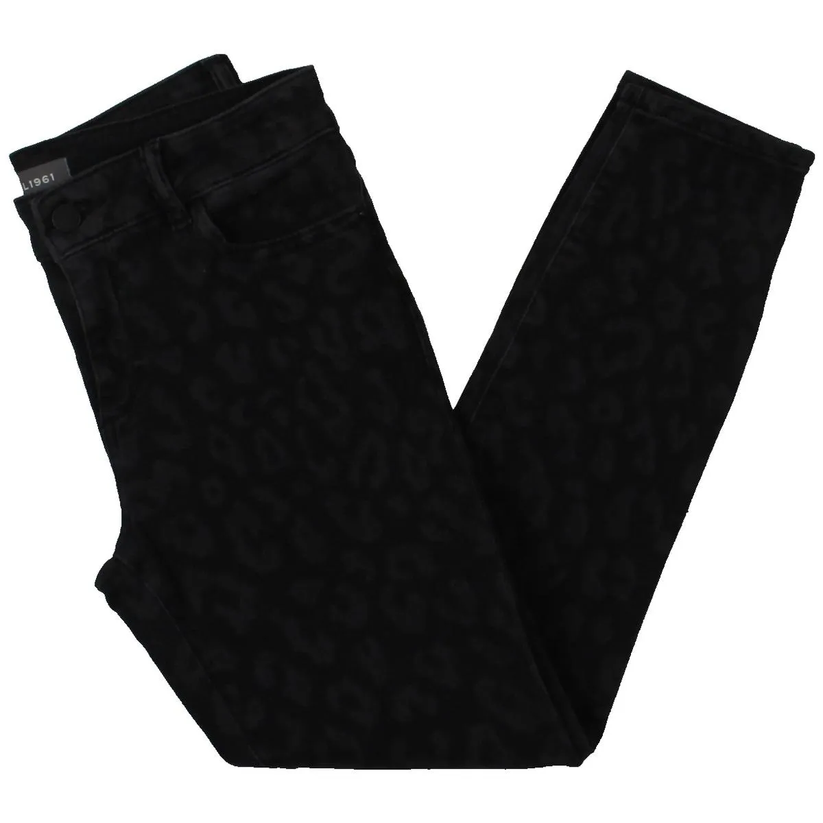 DL1961 Damen Jeans mit Tierprint aus Baumwolle, Knöchellänge