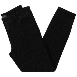 DL1961 Damen Jeans mit Tierprint aus Baumwolle, Knöchellänge