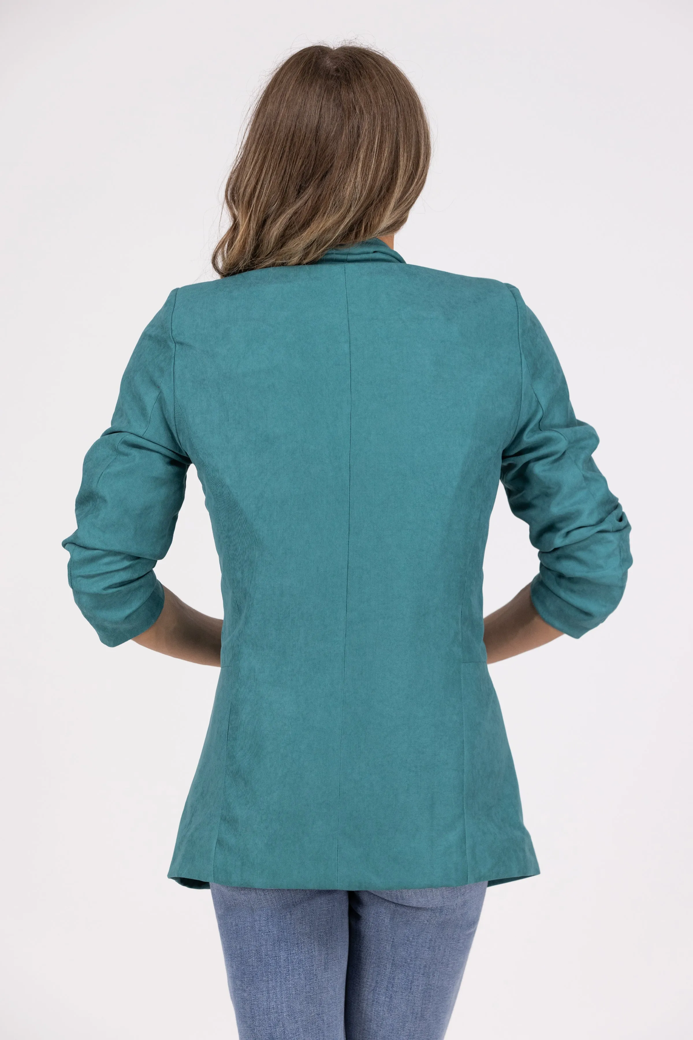 Tun Sie, was Sie lieben, aber nennen Sie es Arbeit Damen Blazer mit 3/4-Ärmel