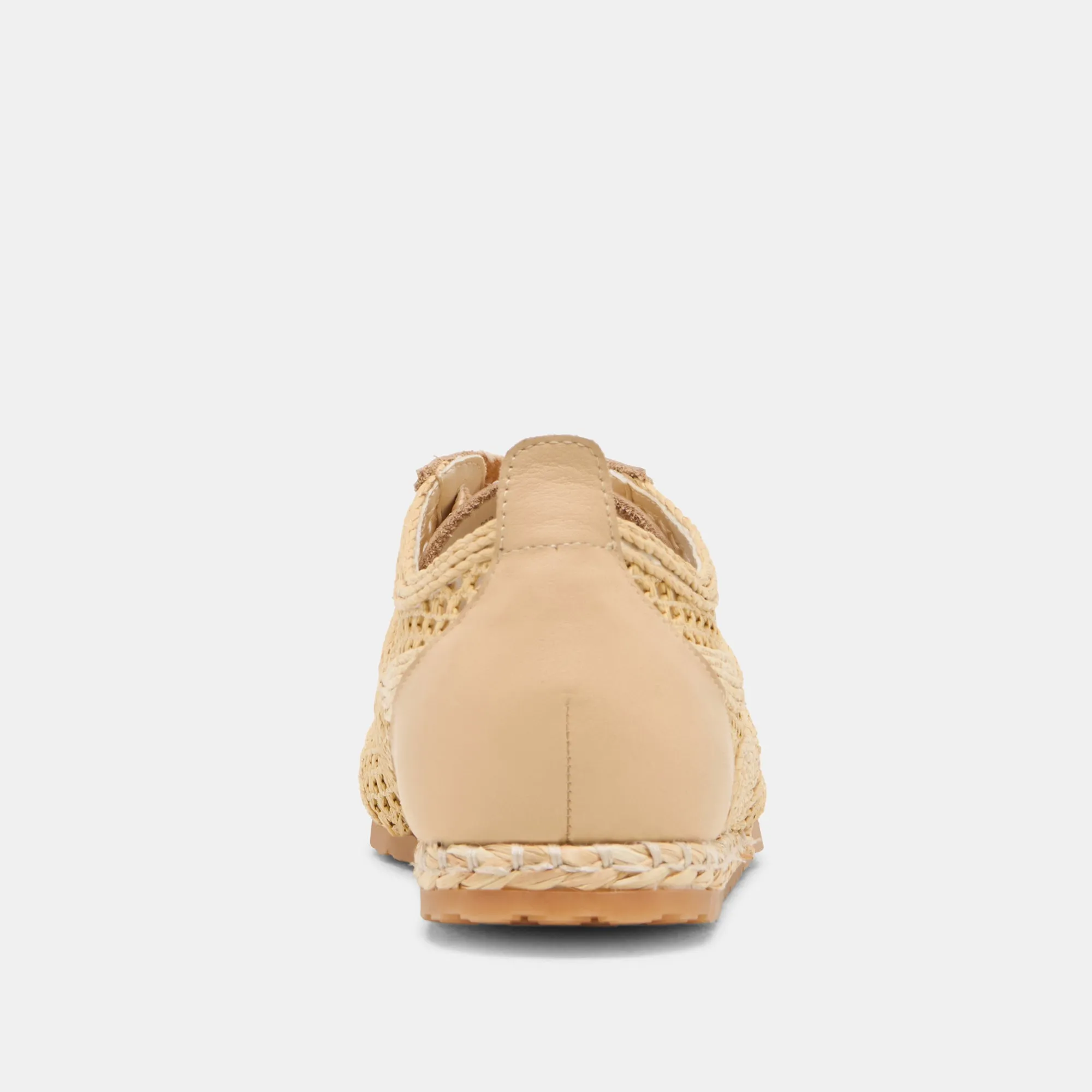 DREAM SNEAKERS LT NATURAL GEFLOCHTENES RAFFIA