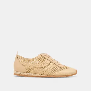 DREAM SNEAKERS LT NATURAL GEFLOCHTENES RAFFIA