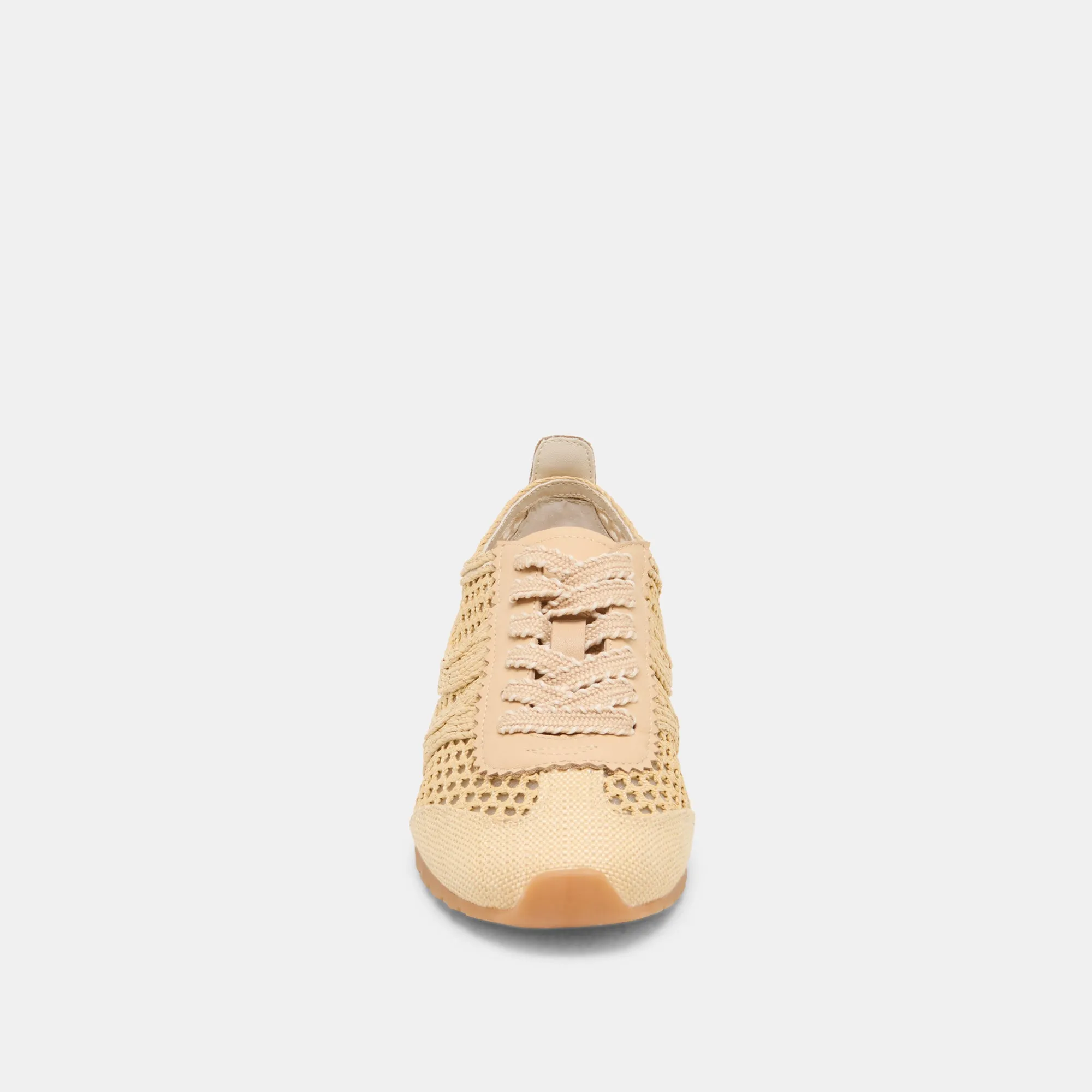 DREAM SNEAKERS LT NATURAL GEFLOCHTENES RAFFIA