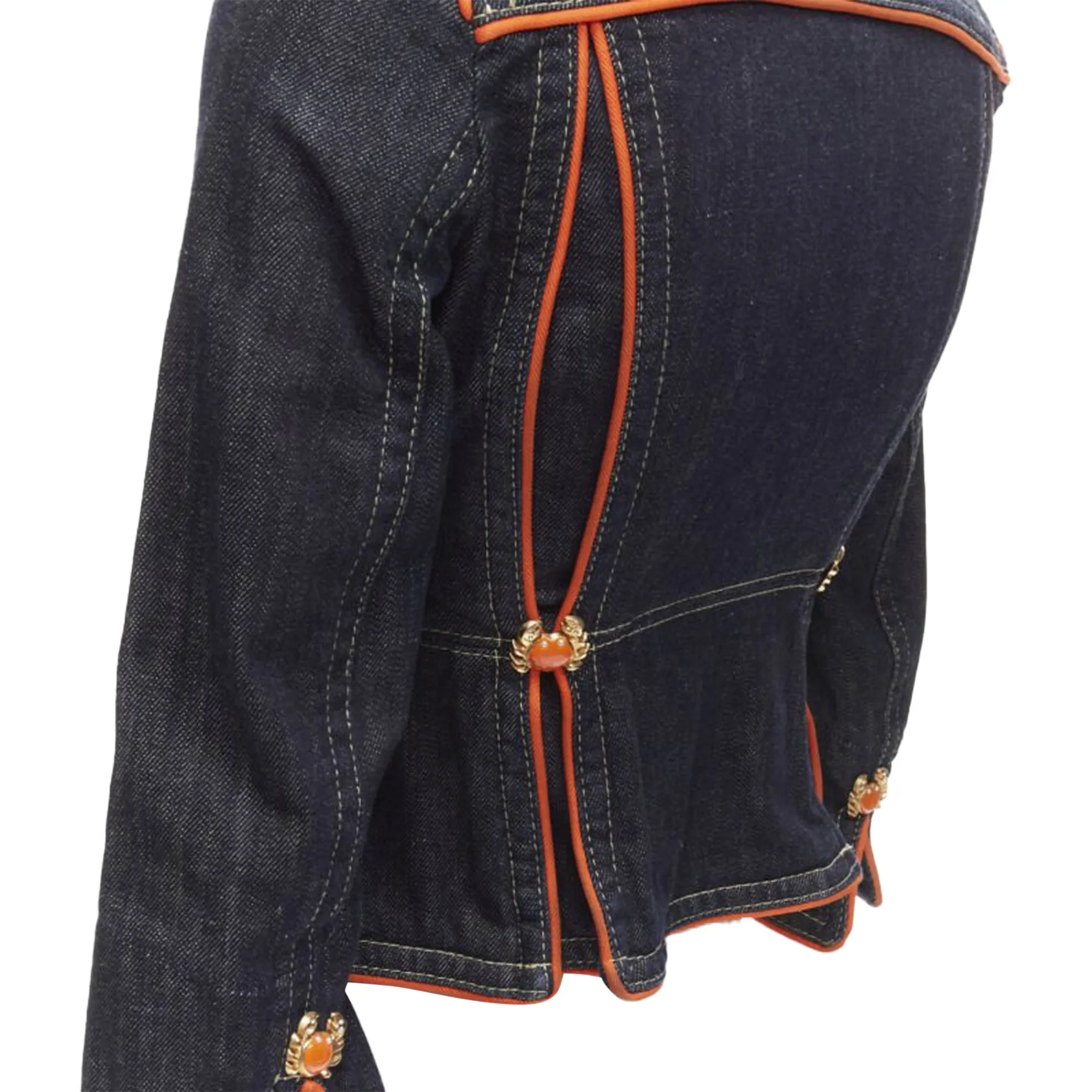 Dsquared2 Krabben-Denim-Cropped-Jacke