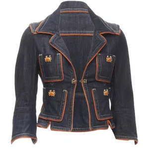 Dsquared2 Krabben-Denim-Cropped-Jacke