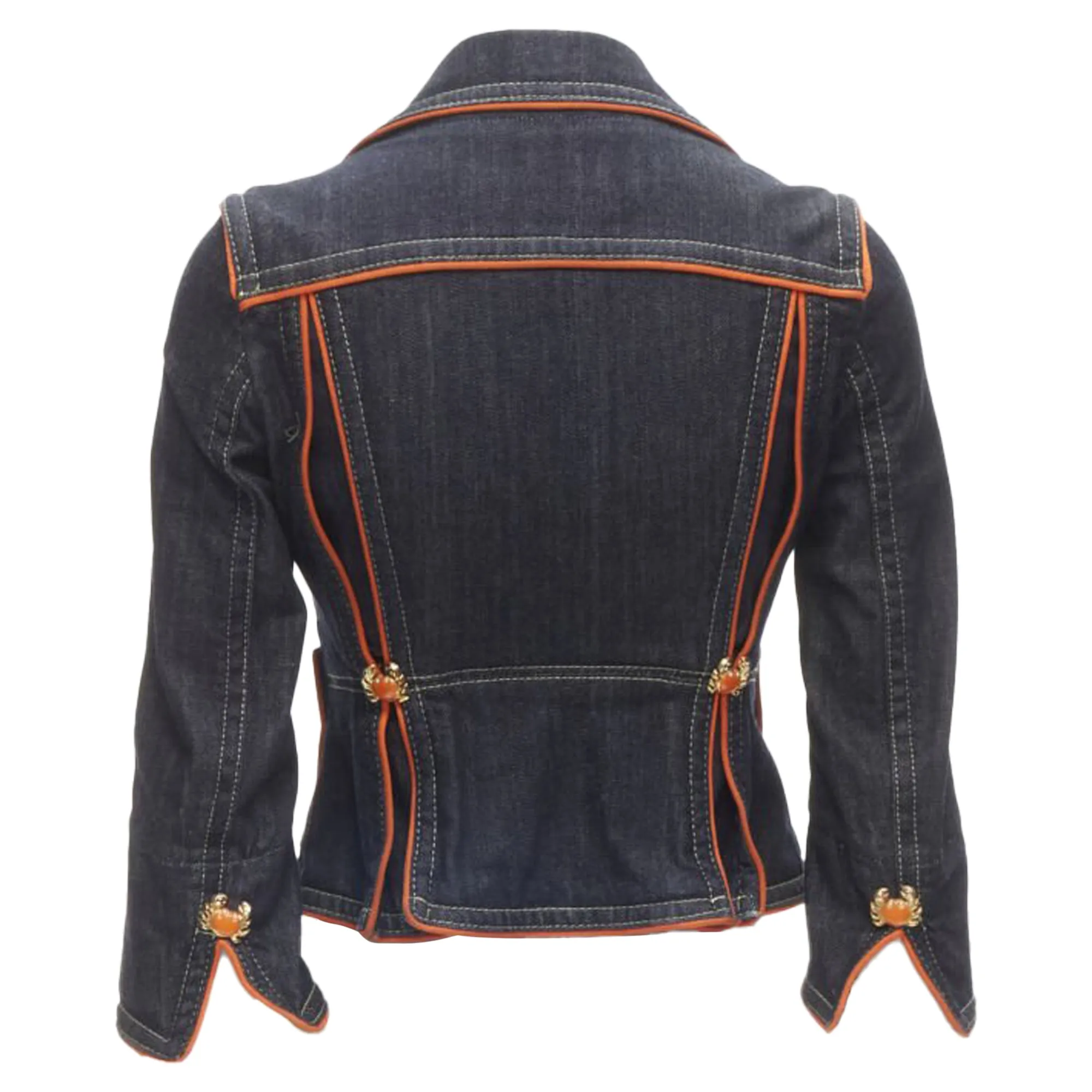 Dsquared2 Krabben-Denim-Cropped-Jacke