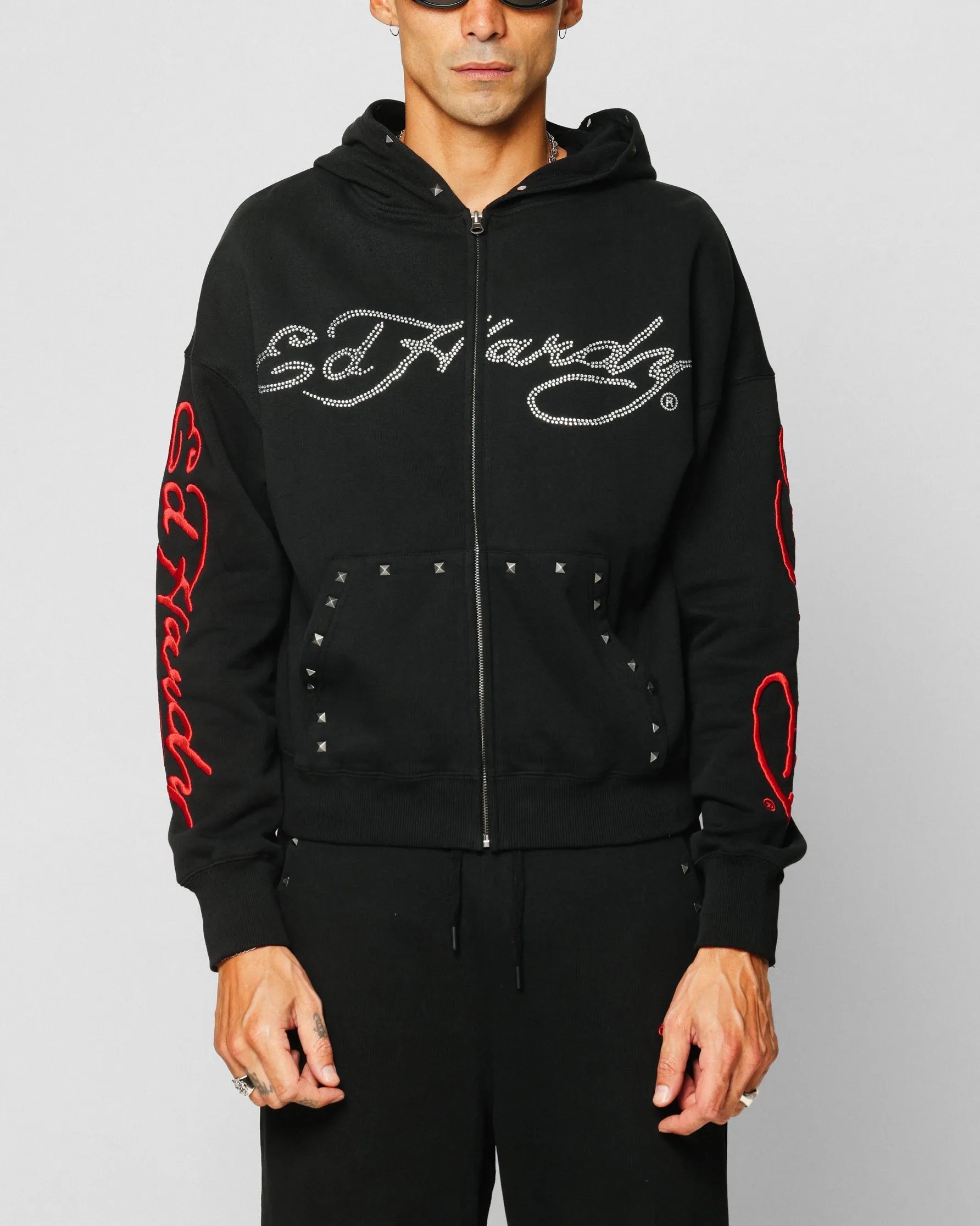 Ed Hardy Ed Hardy Kapuzenpullover Schwarz