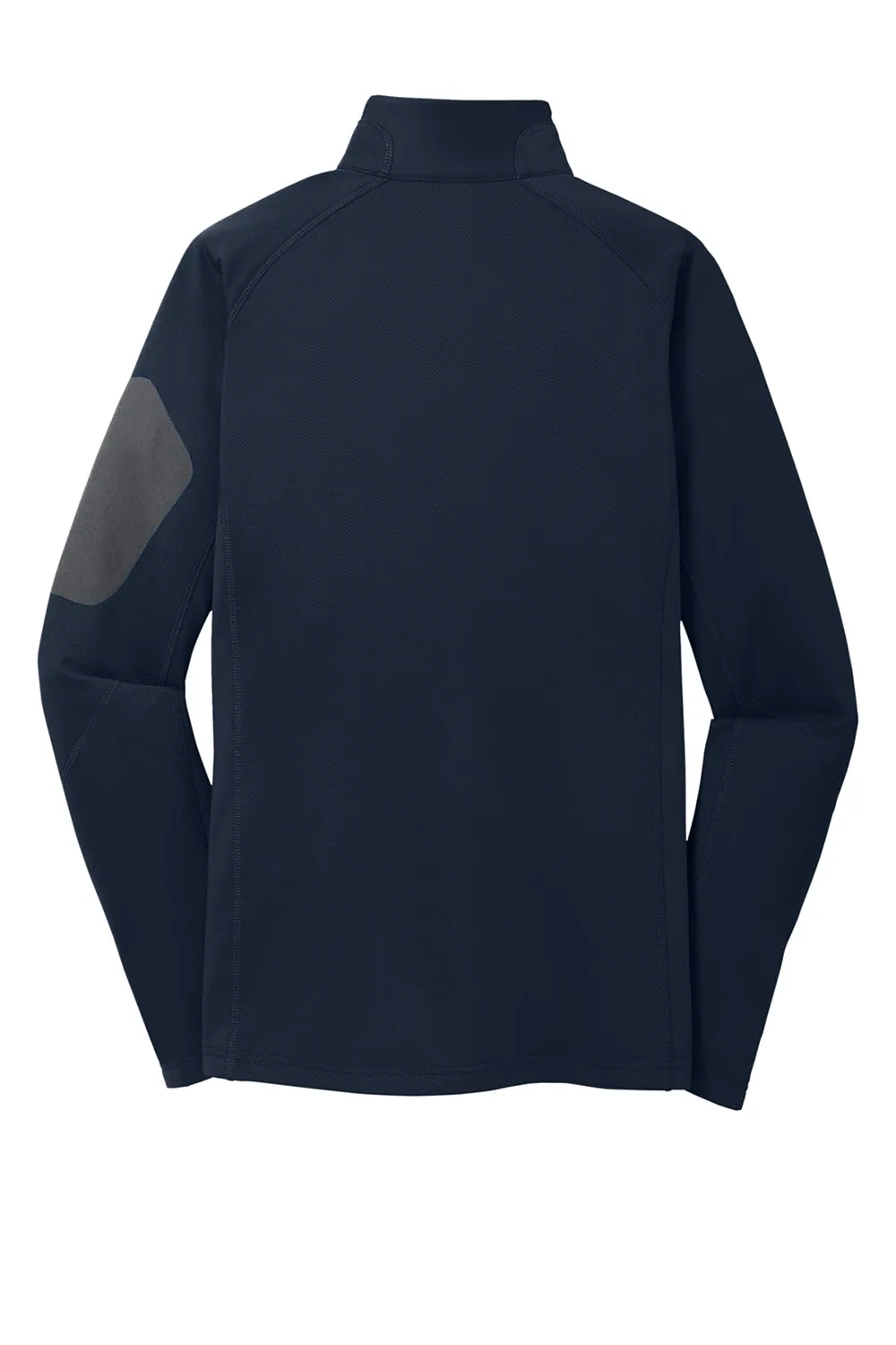 Eddie Bauer Damen Performance Fleece 1/4 Zip Sweatshirt mit Tasche - Flussmarineblau