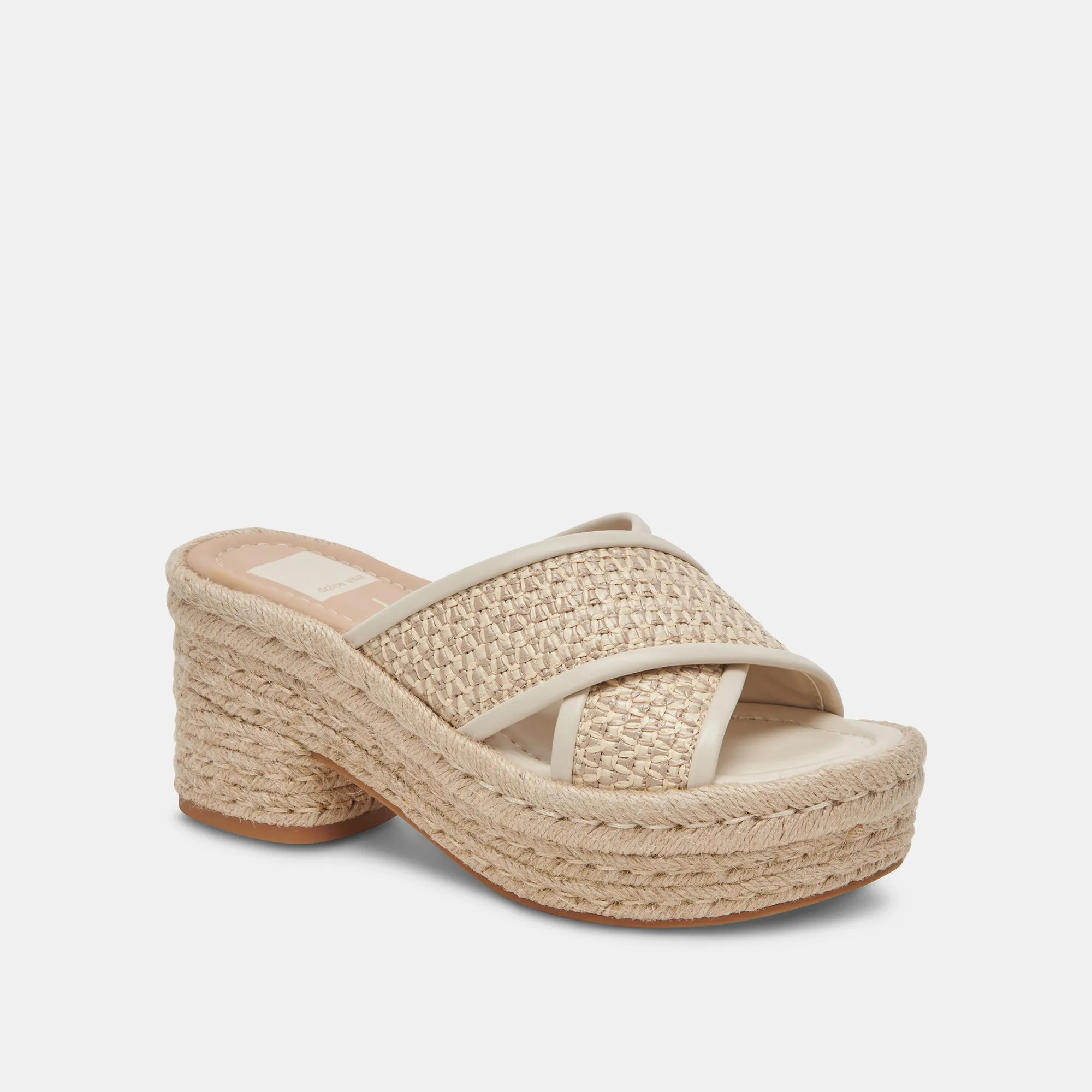 ELDORA ABSÄTZE NATURWEIßES RAFFIA