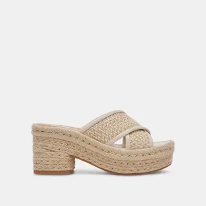 ELDORA ABSÄTZE NATURWEIßES RAFFIA