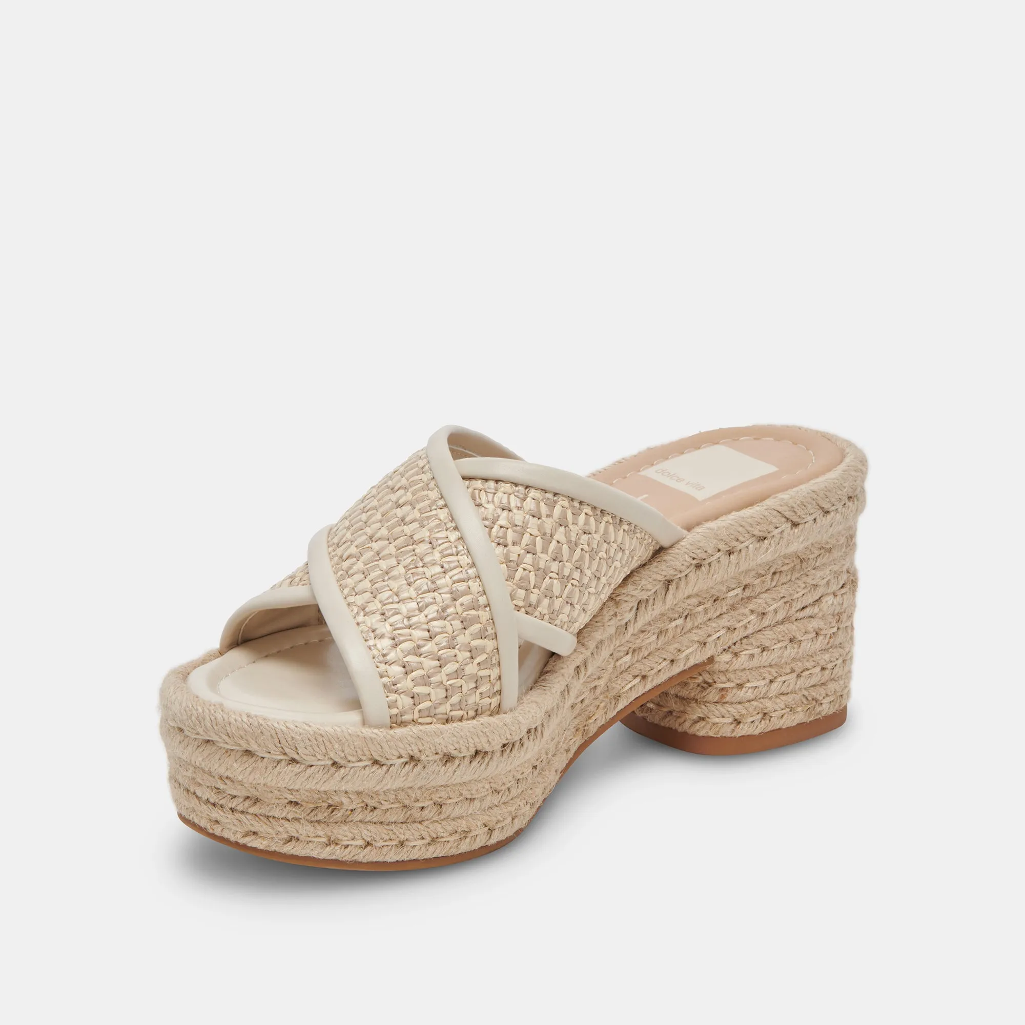 ELDORA ABSÄTZE NATURWEIßES RAFFIA