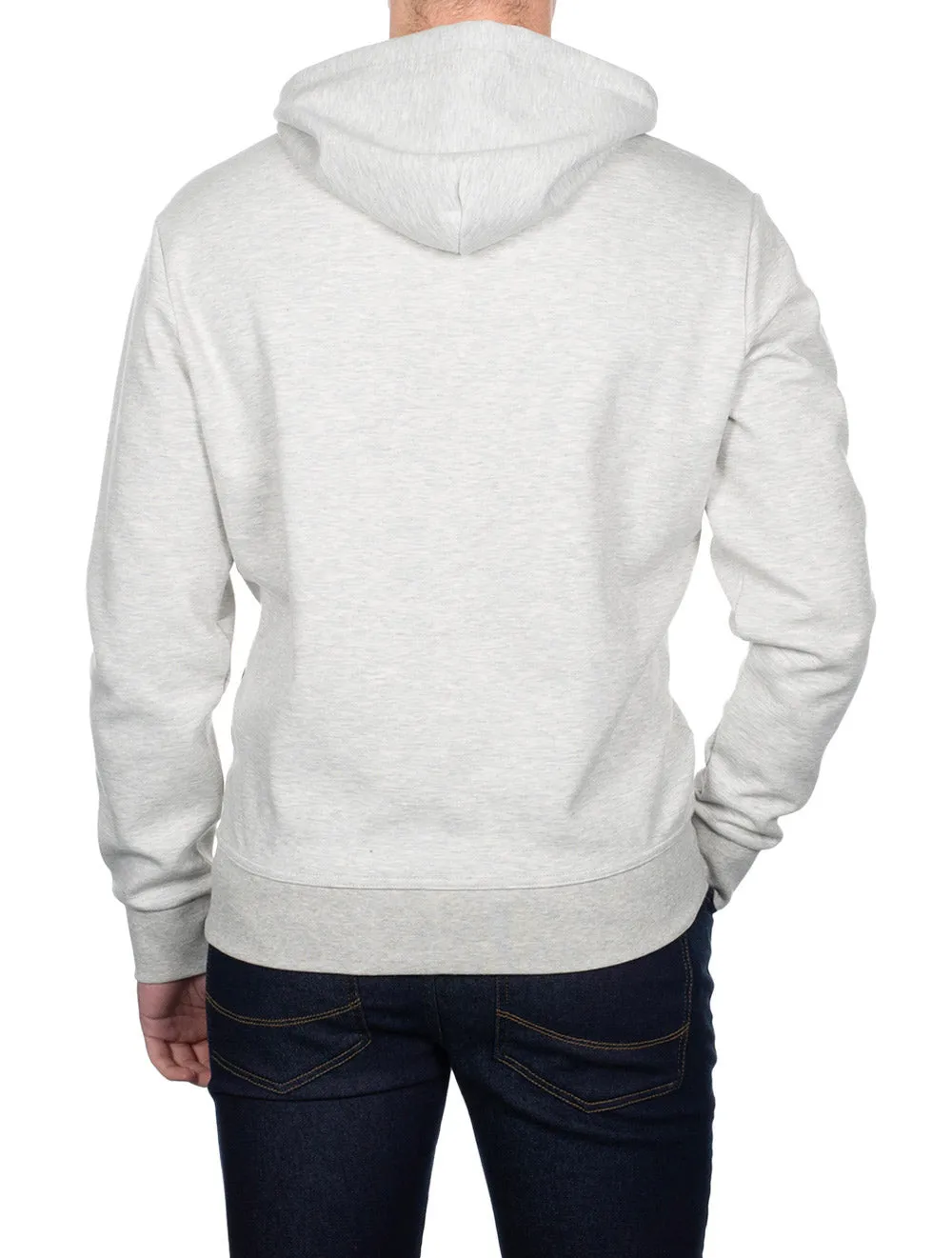 Geprägter Hoodie Grau