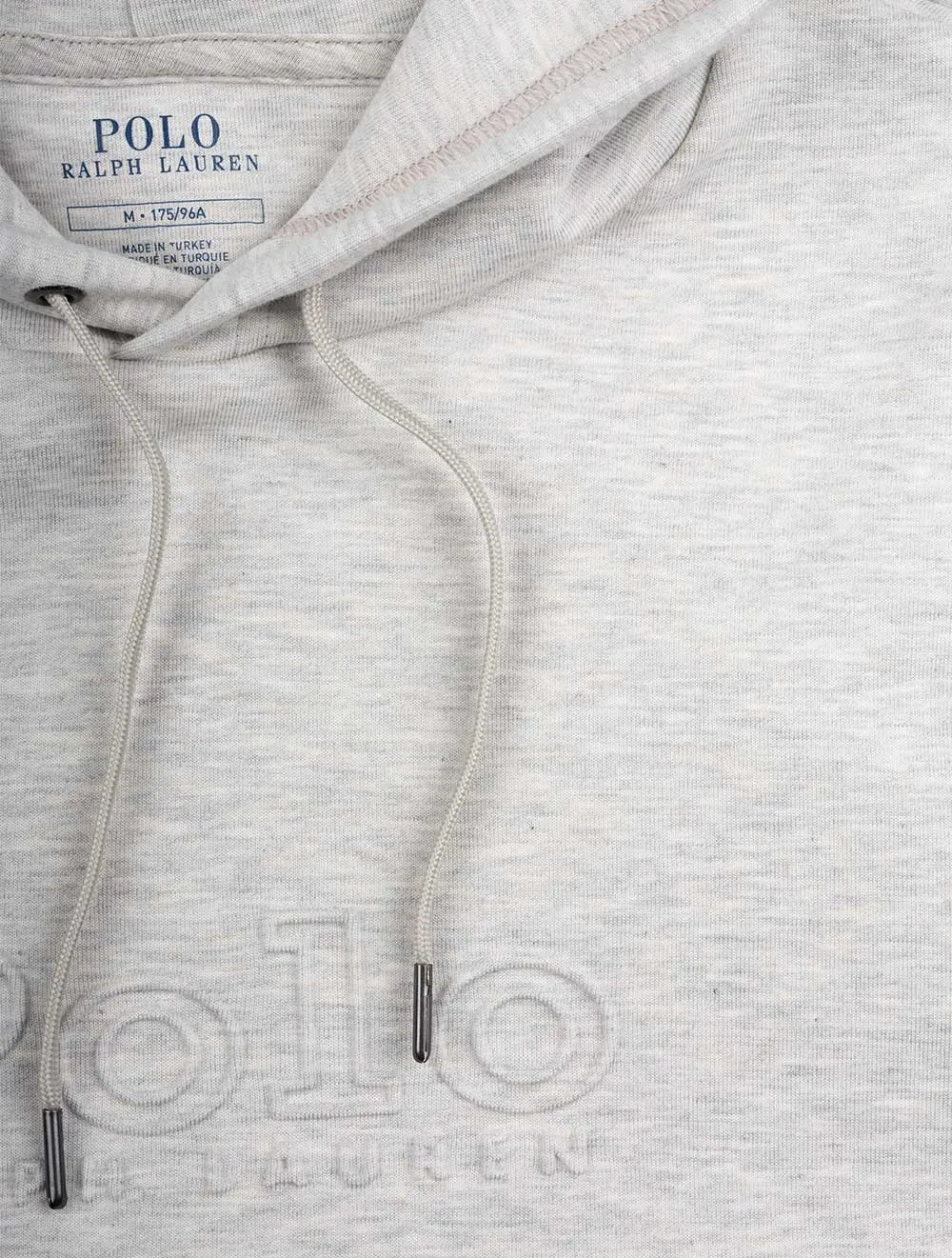 Geprägter Hoodie Grau