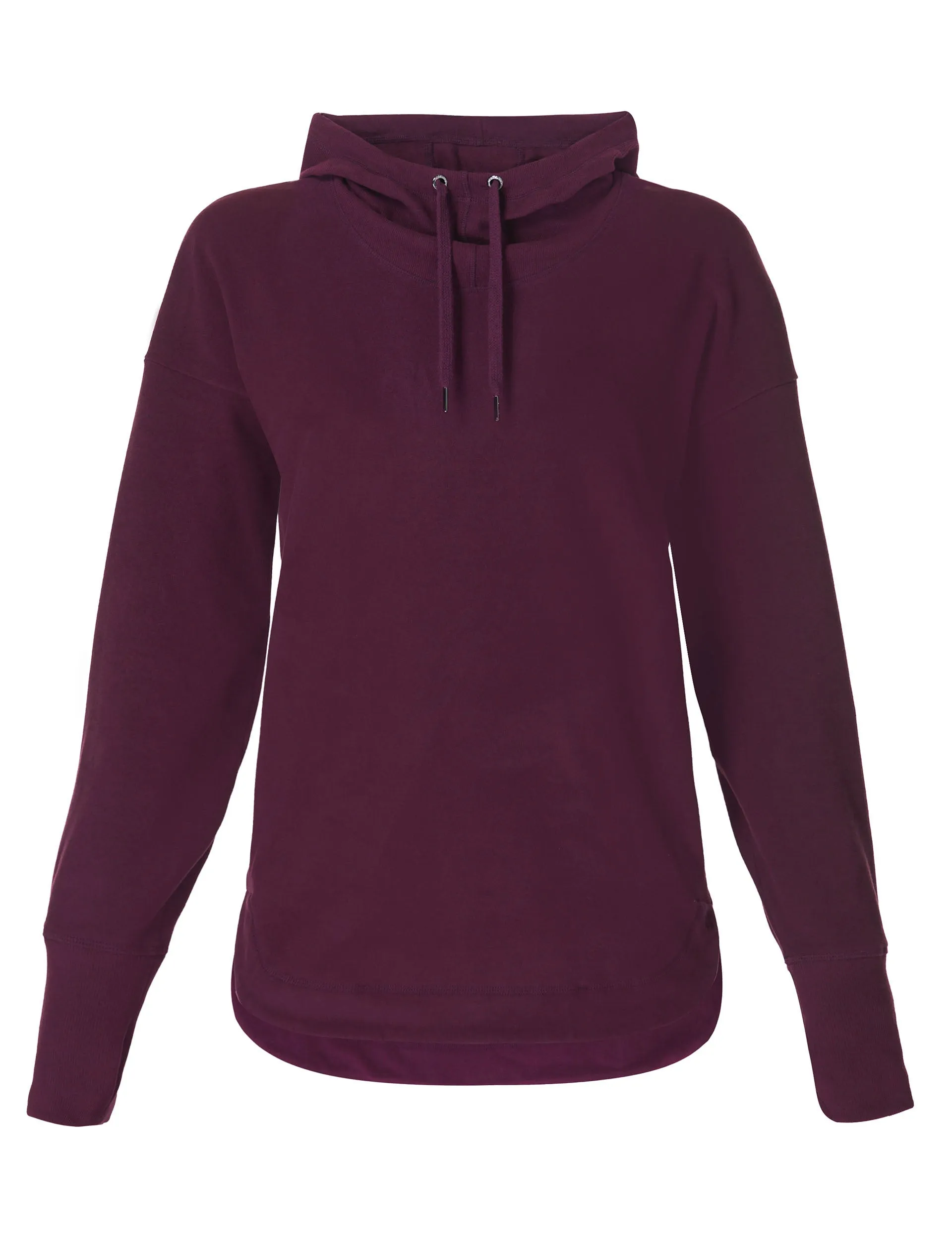 Escape Luxe Fleece Kapuzenpullover - Mitternachtskirschpurpur