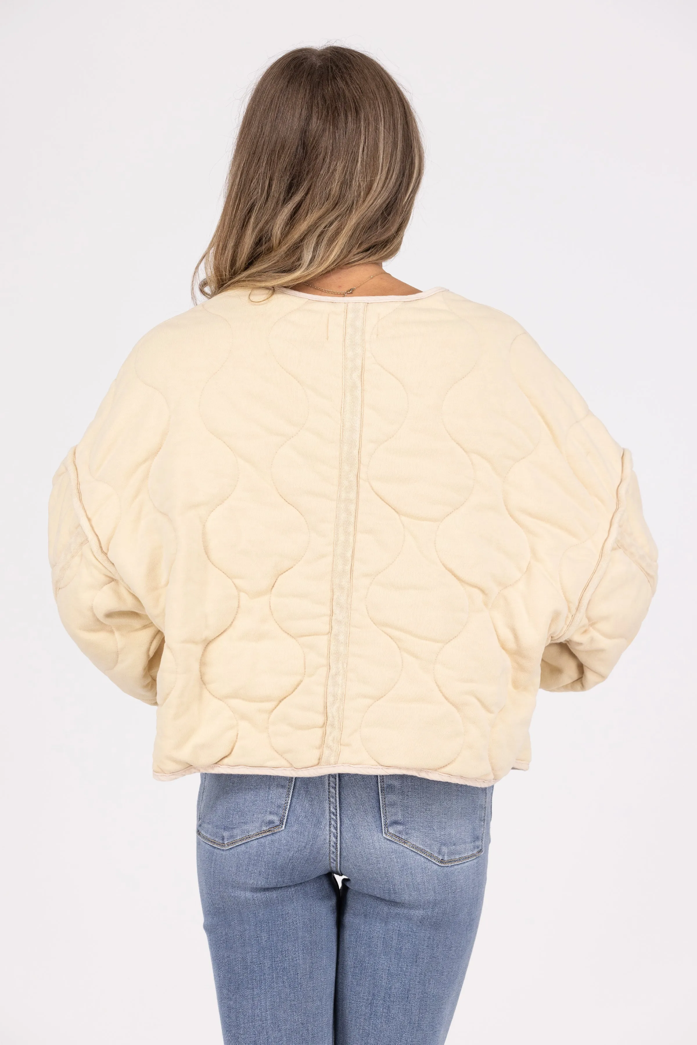 Flucht Aus Der Realität Damen Steppjacke Mit Cropped Schnitt