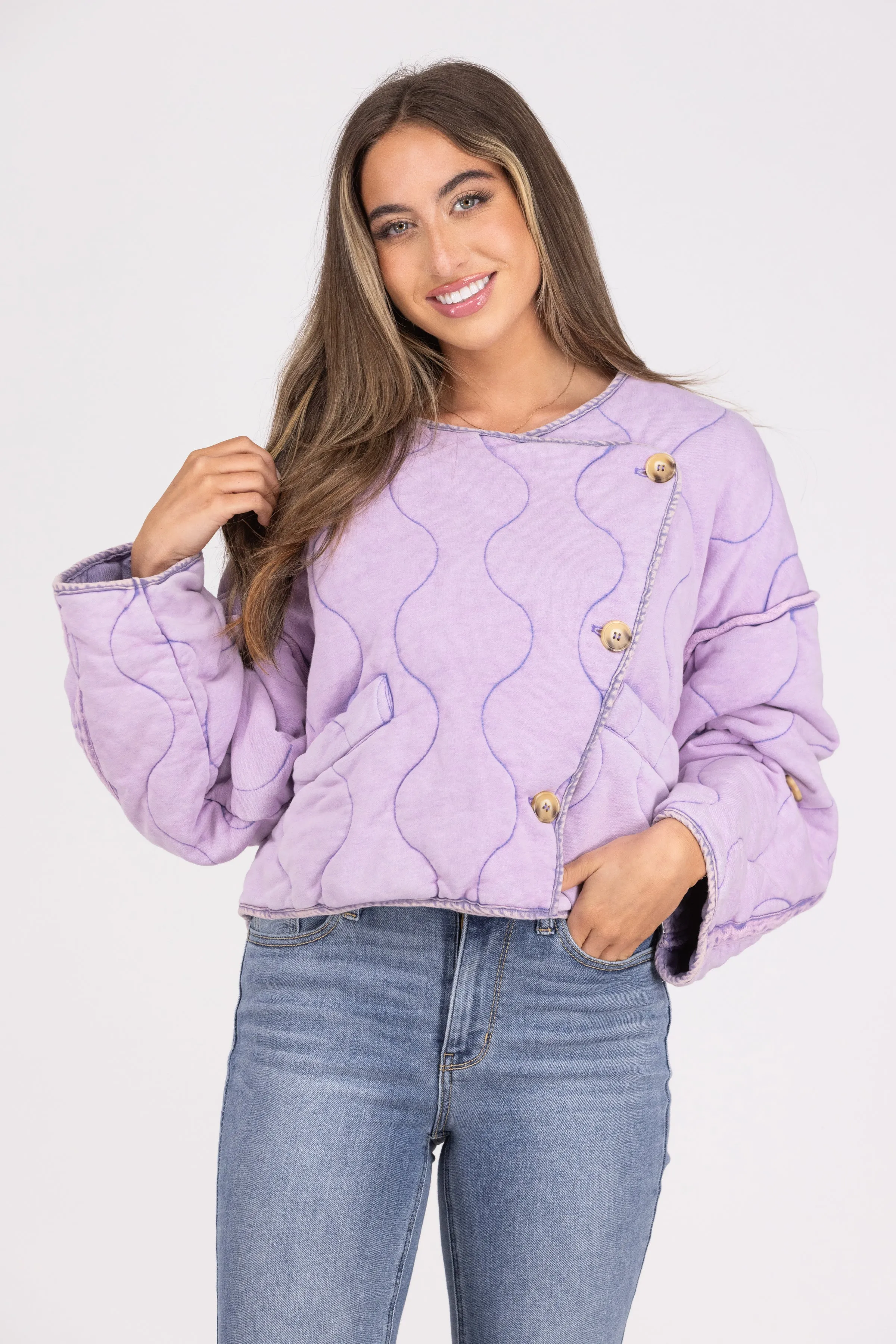Flucht Aus Der Realität Damen Steppjacke Mit Cropped Schnitt