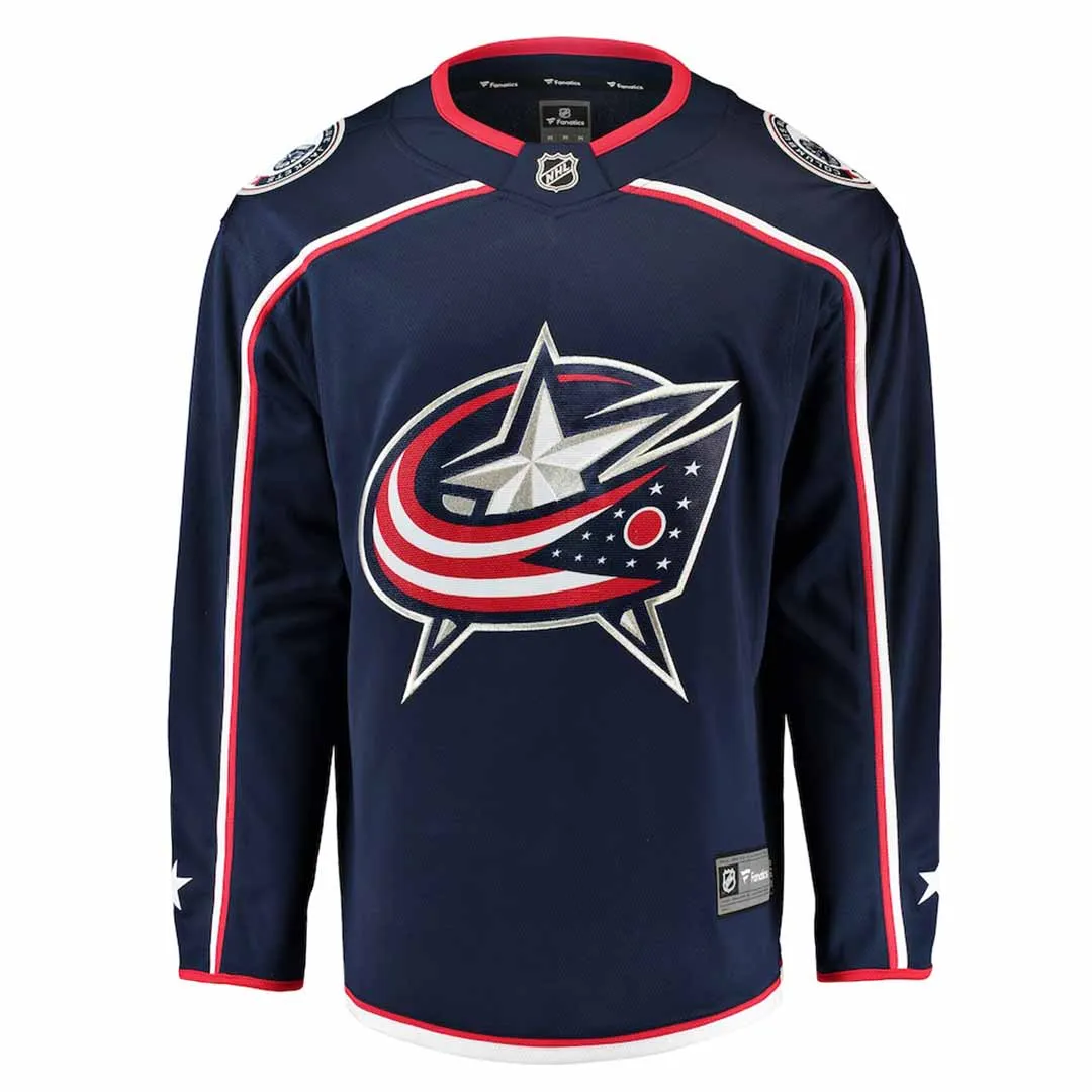 Fanatics - Kinder (Jugend) Columbus Blue Jackets Heim Breakaway Trikot (879Y CBJH 2GD BWH)