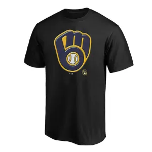 Fanatics - Herren Milwaukee Brewers Logo T-Shirt (QF6E 127A MZB CXW)