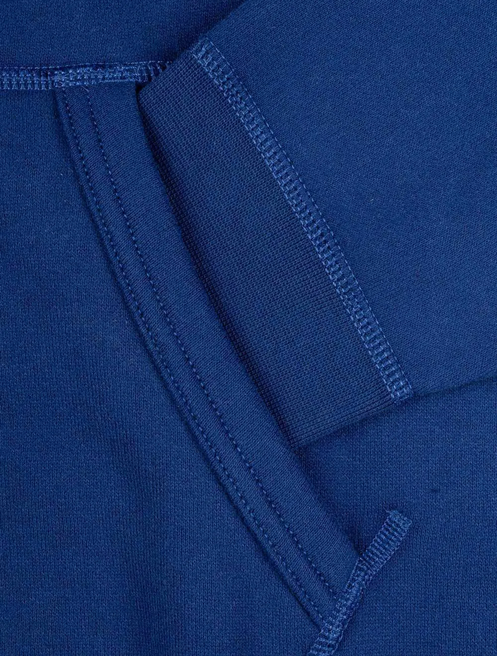 Fleece Hoodie Blau