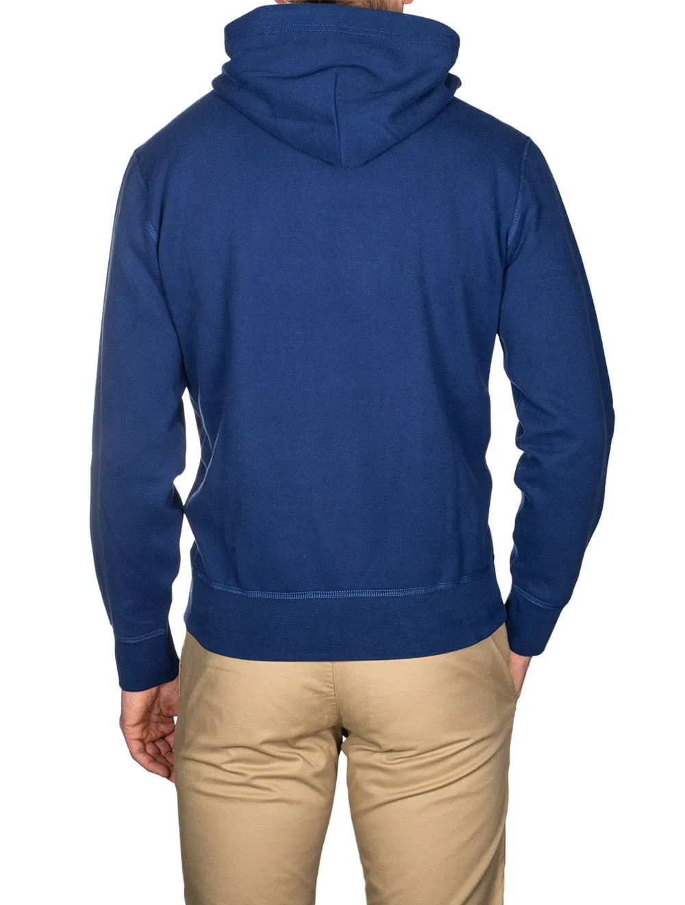 Fleece Hoodie Blau