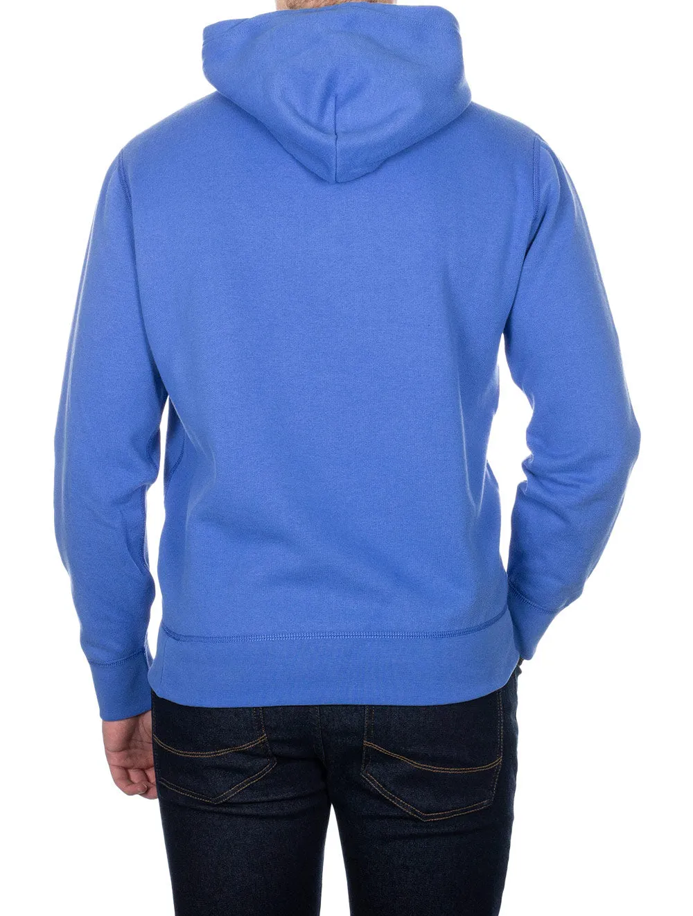 Fleece-Hoodie Blau