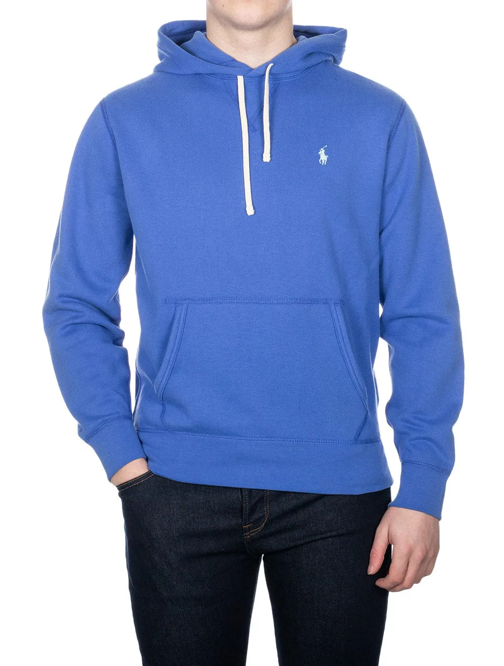 Fleece-Hoodie Blau