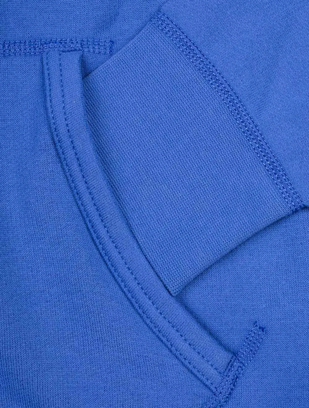 Fleece-Hoodie Blau