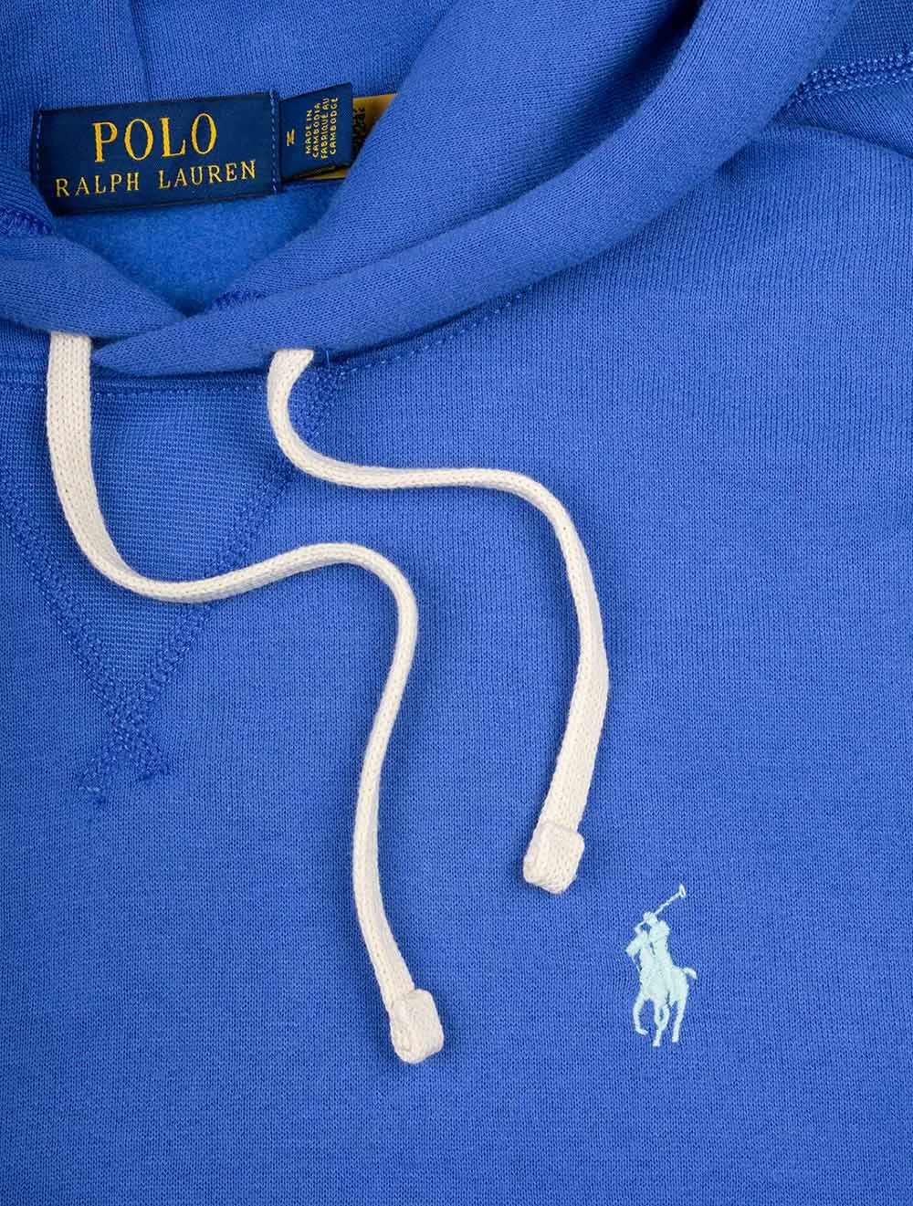 Fleece-Hoodie Blau