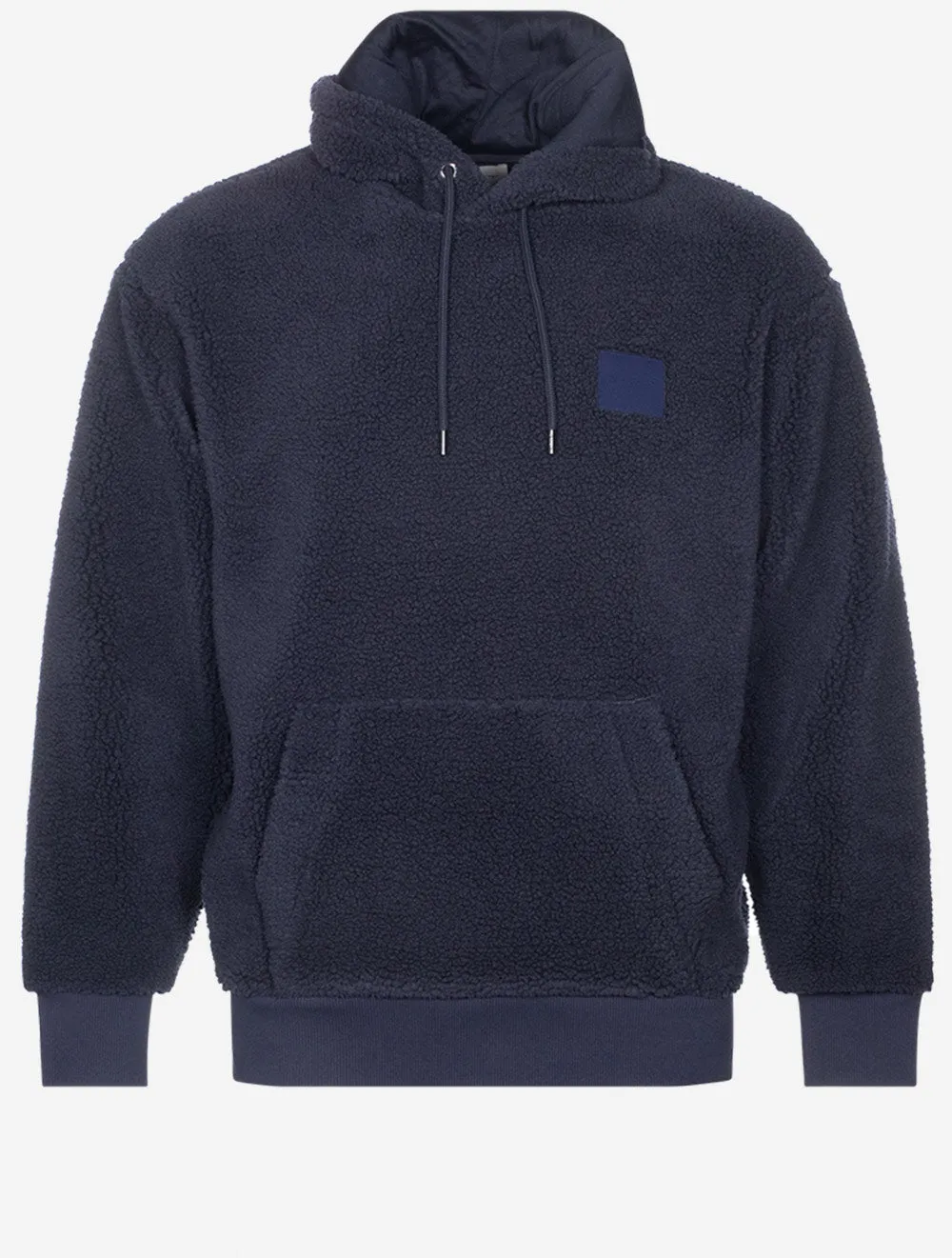 Fleece Hoodie Abendblau