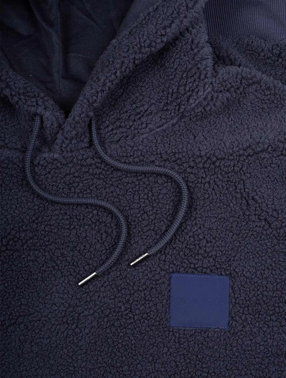 Fleece Hoodie Abendblau