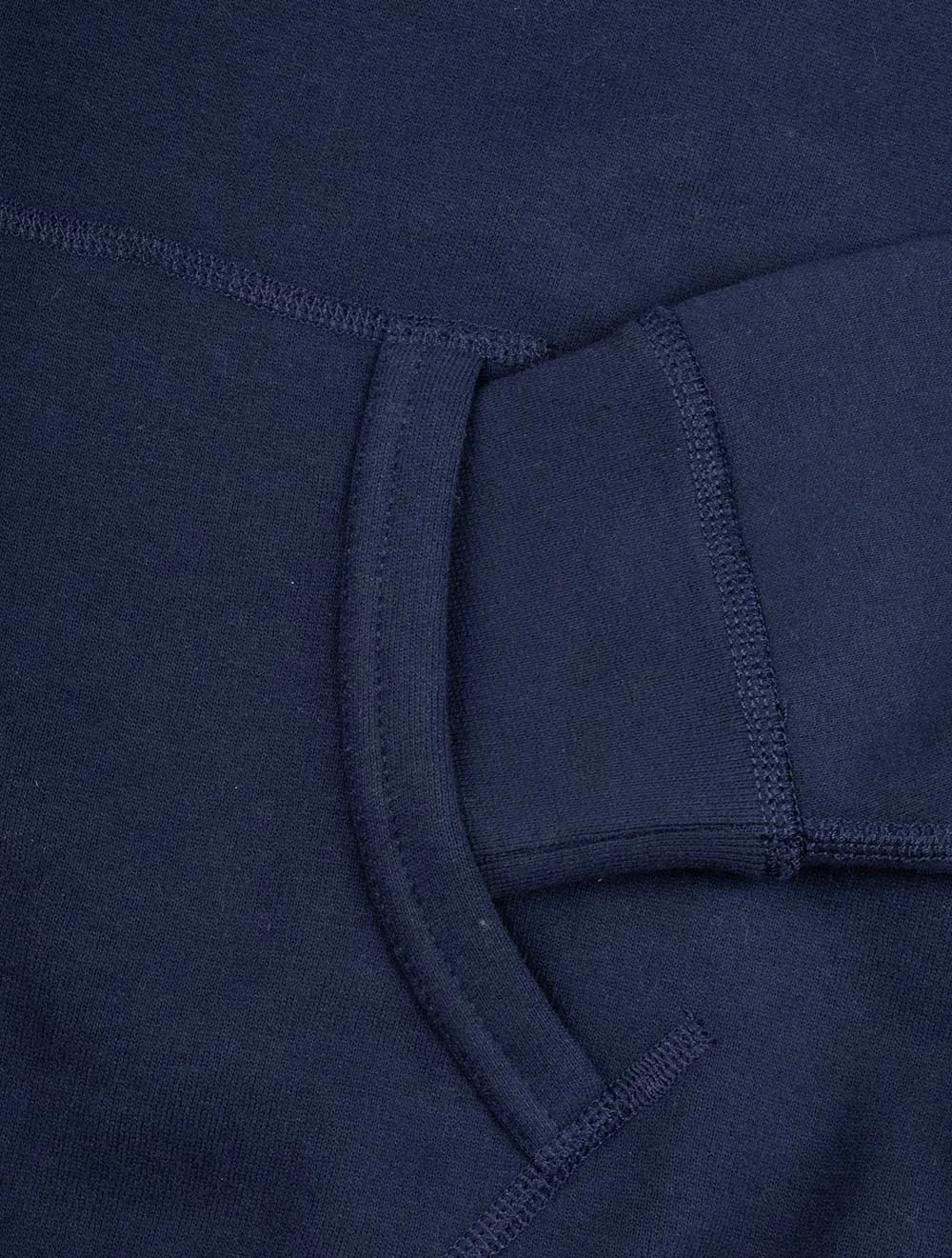 Fleece-Hoodie Marineblau