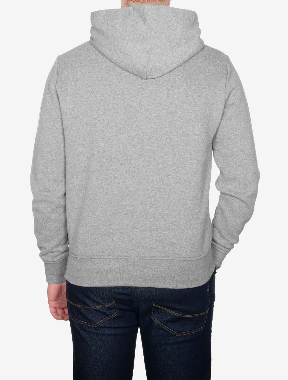 Fleece Logo Hoodie Grau