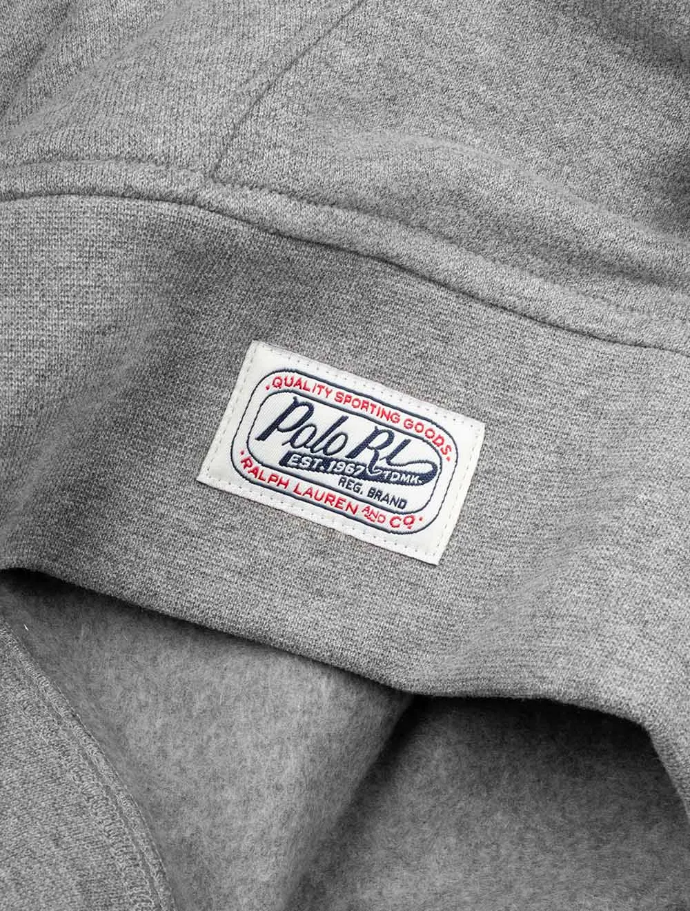 Fleece Logo Hoodie Grau