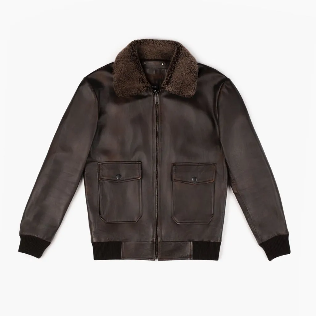 Fliegerjacke | Schwarzer Kaffee