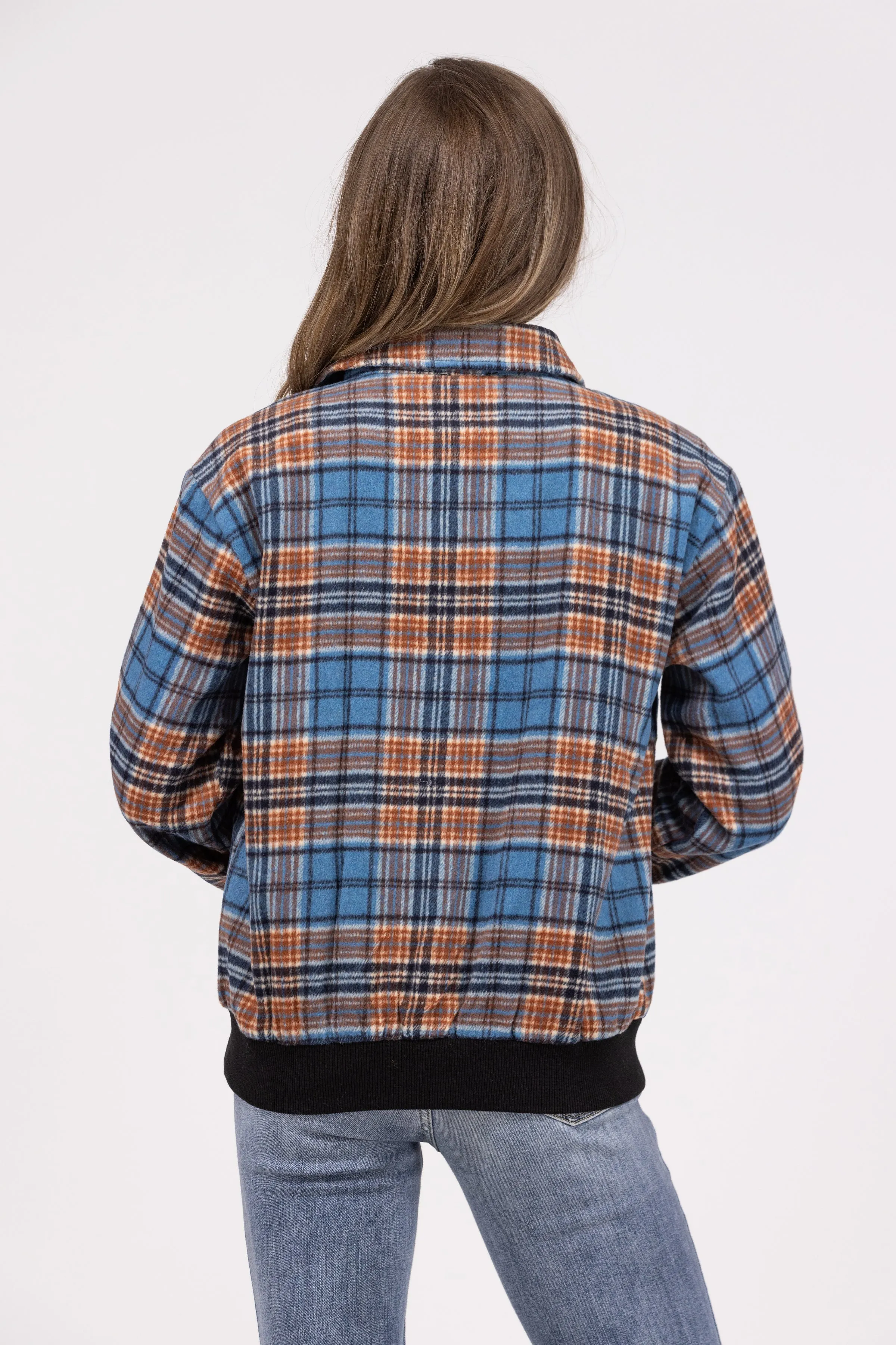 Prognose sagt Flanell-Damen-Jacke mit Reißverschluss * Endgültiger Verkauf*