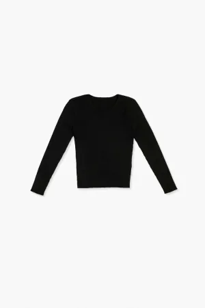 Forever 21 Strickpullover für Mädchen mit V-Ausschnitt (Kinder) Schwarz Forever 21