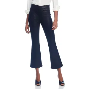 FRAME Damen Jet Set Beschichtete Denim Bootcut Jeans